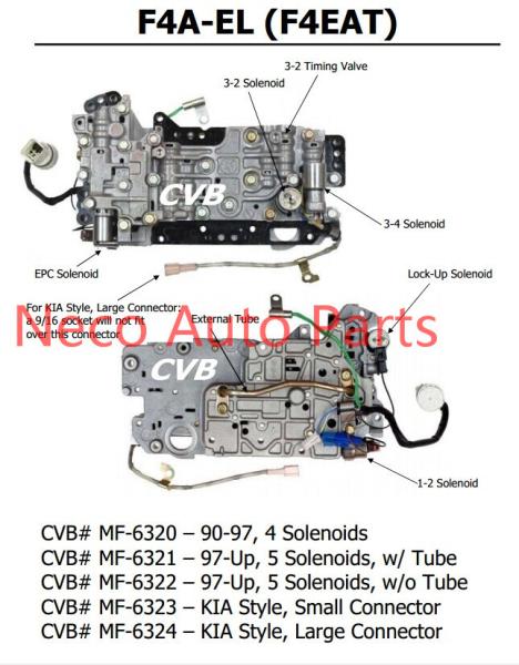 Auto transmission F4A-EL F4EAT sdenoid valve body good quality used original