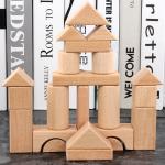 Large 22PCS Jumbo Wooden Building Blocks Classic Castle 17.5cm