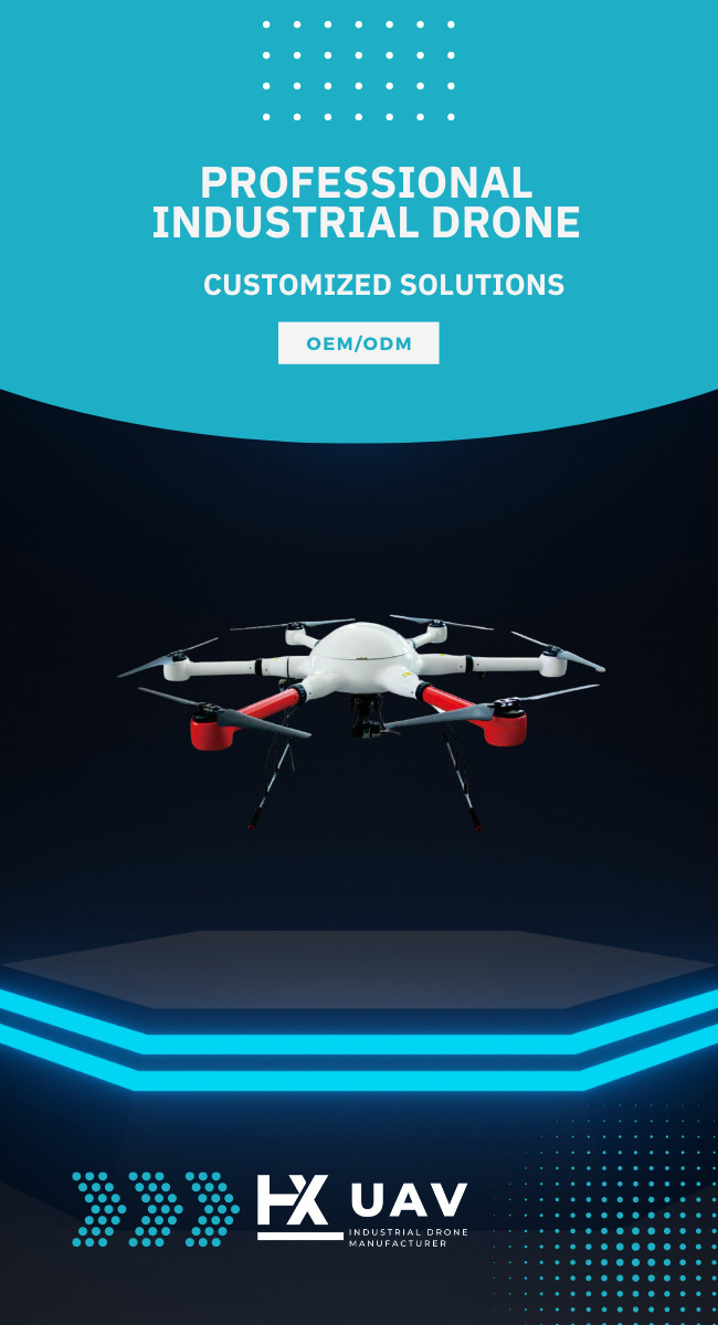1X To 16X Thermal Imaging Drone Industrial Drone Pipeline Inspection With PTZ Pod HX640T