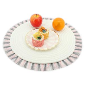Quality 15 Inch Table Round Placemats Boho Cotton Woven Washable Tassels For Kitchen Dining wholesale