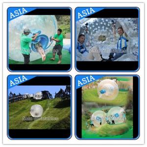 Quality Customized Transprent Inflatable Zorbing Ball , Used Grass Zorb For Adult wholesale