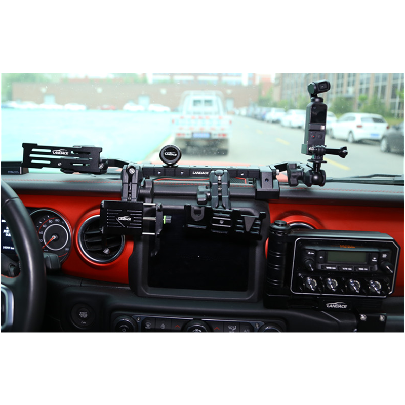 360 Degree Adjustable Rotation MULTI-PURPOSE DASH MOUNT KIT FOR JEEP WRANGLER in Black