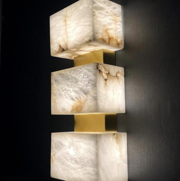 Modern Marble Lamp Luxury Study LED Modern Living Room Hallway Staircase Bedroom