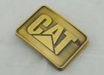 Casting Pewter Custom Made Buckles Gold Plated , Cat Belt Buckle