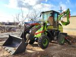 China Backhoe maufacturer best price 4x4 4WD backhoe with gripper