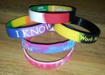 Fashion Custom Silicone Bracelet Excellent Debossed For Business Promotion