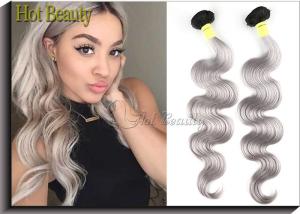 Quality Grey 26 Inch 5A Virgin Brazilian Hair Body Wave Human Hair For Braiding wholesale