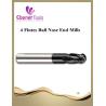 Buy cheap Tungsten Carbide low Price TiAlN Coating Ball Nose 4Flutes End Mills for Steel from wholesalers