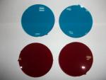 Custom PET Polarized Film Sheet , Colorful 3D Glasses Film Red Cyan