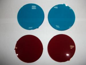 Quality Custom PET Polarized Film Sheet , Colorful 3D Glasses Film Red Cyan wholesale