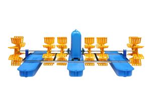 Quality 4HP / 3KW Paddle wheel fish pond aerator 8 impeller 4Float wholesale