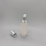80ml Oval Cylinder Plastic PS Skin Toner Bottle Cosmetic Packaging