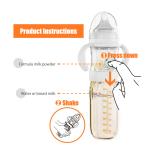 Night Feeding USB charger electric heating warmer Formula dispenser glass baby