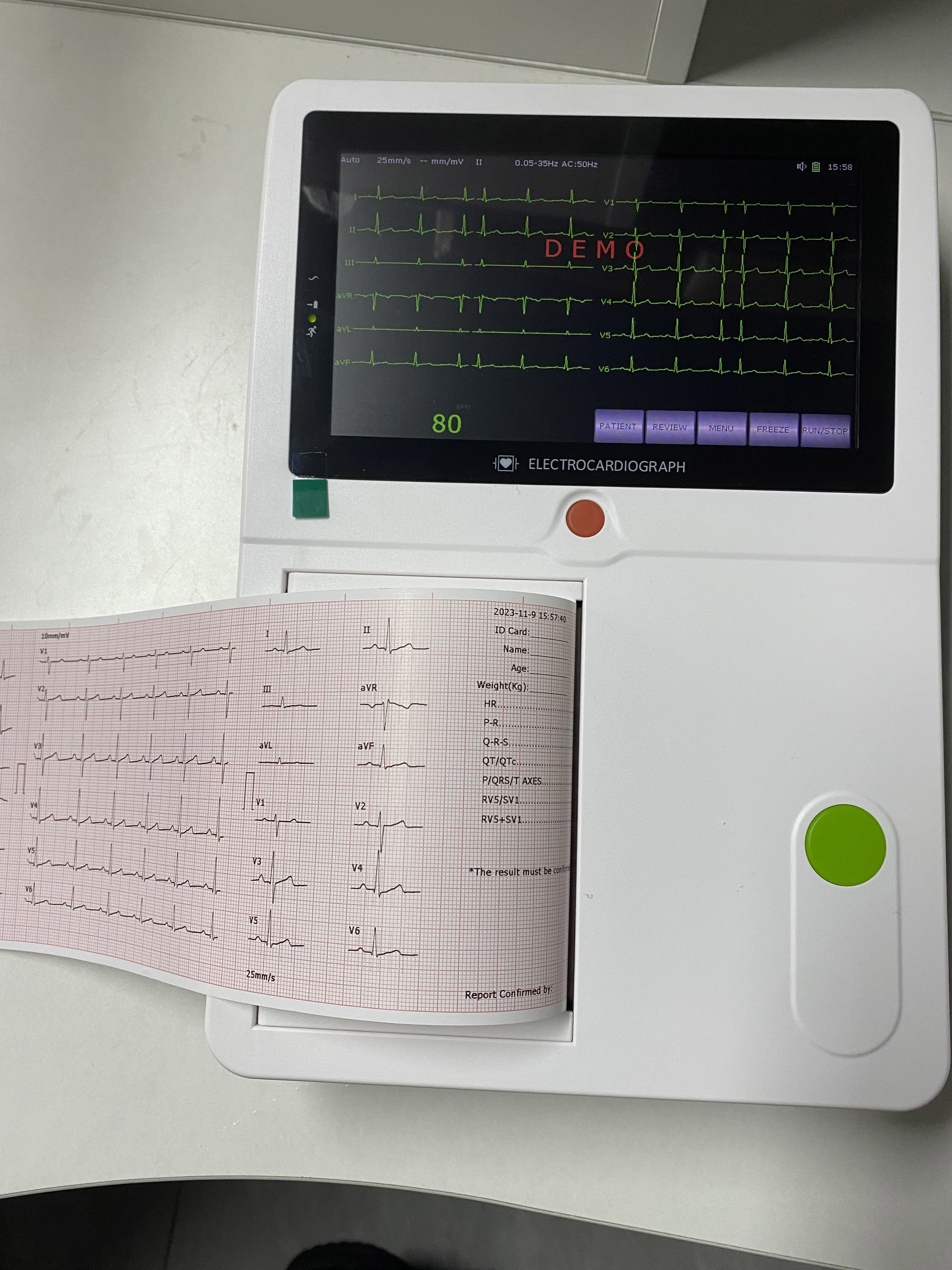 12 Lead Ecg Machine 1/ 3/ 6/ 12 Channel Stress Test Ekg Electrocardiogram Machine