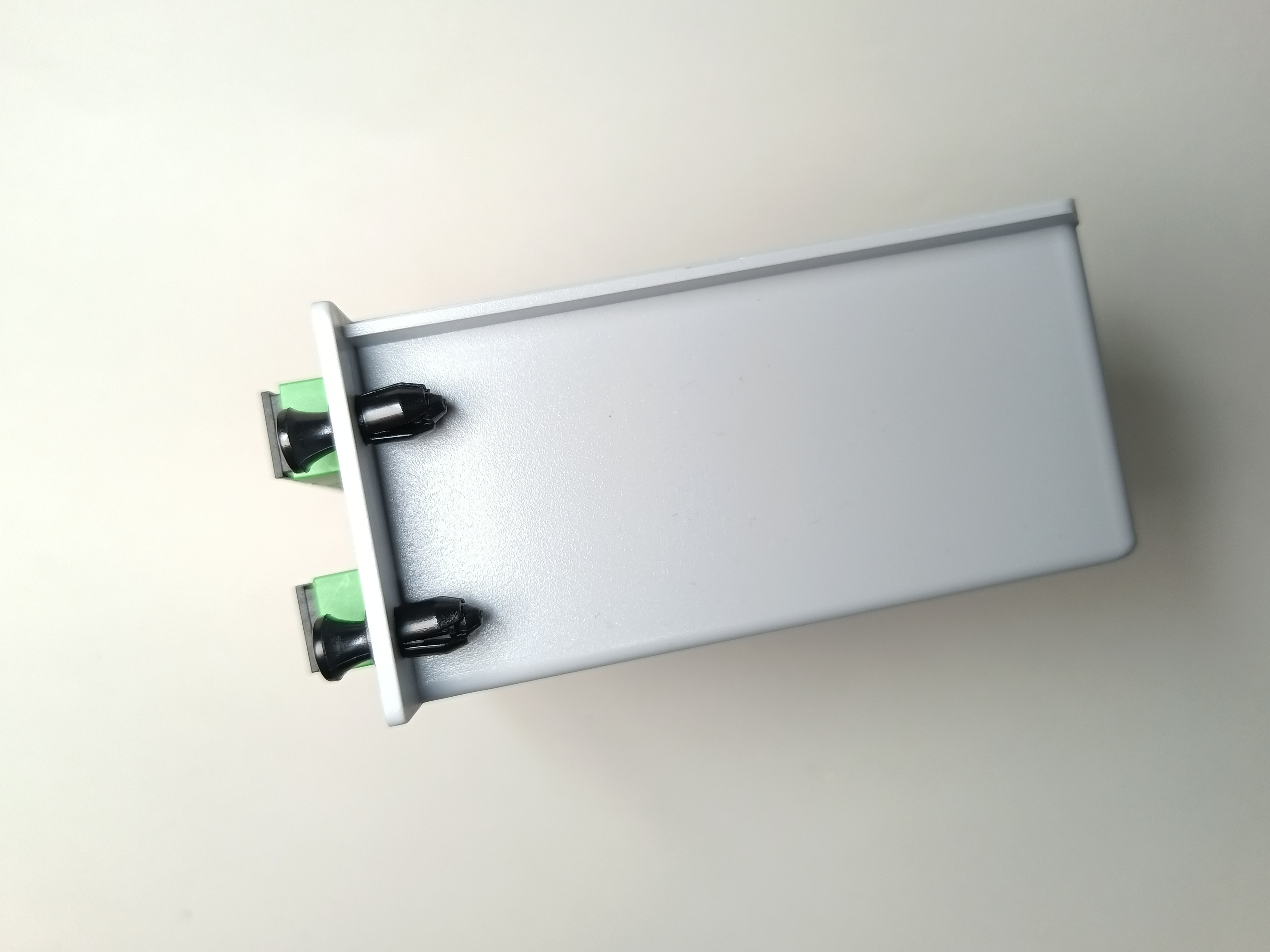 DIN Type 1X16 Insertion Fiber Optic Splitter With SC / APC Connectors LGX PLC 16 Ways