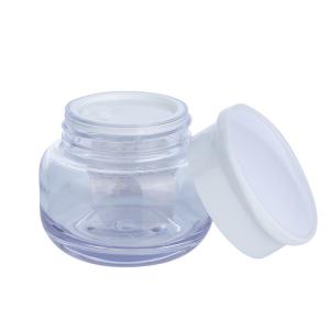 Quality Glass Empty Cream Jar Thick Bottomed wholesale