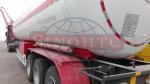 55m3 LPG Tank Trailer , 12R22.5 Tire 3 Alxe LPG Semi Trailer Air Suspension