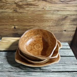 Quality Handcrafted Wooden Bowls and Plates in Brown The Perfect Addition to Your Home Kitchen wholesale
