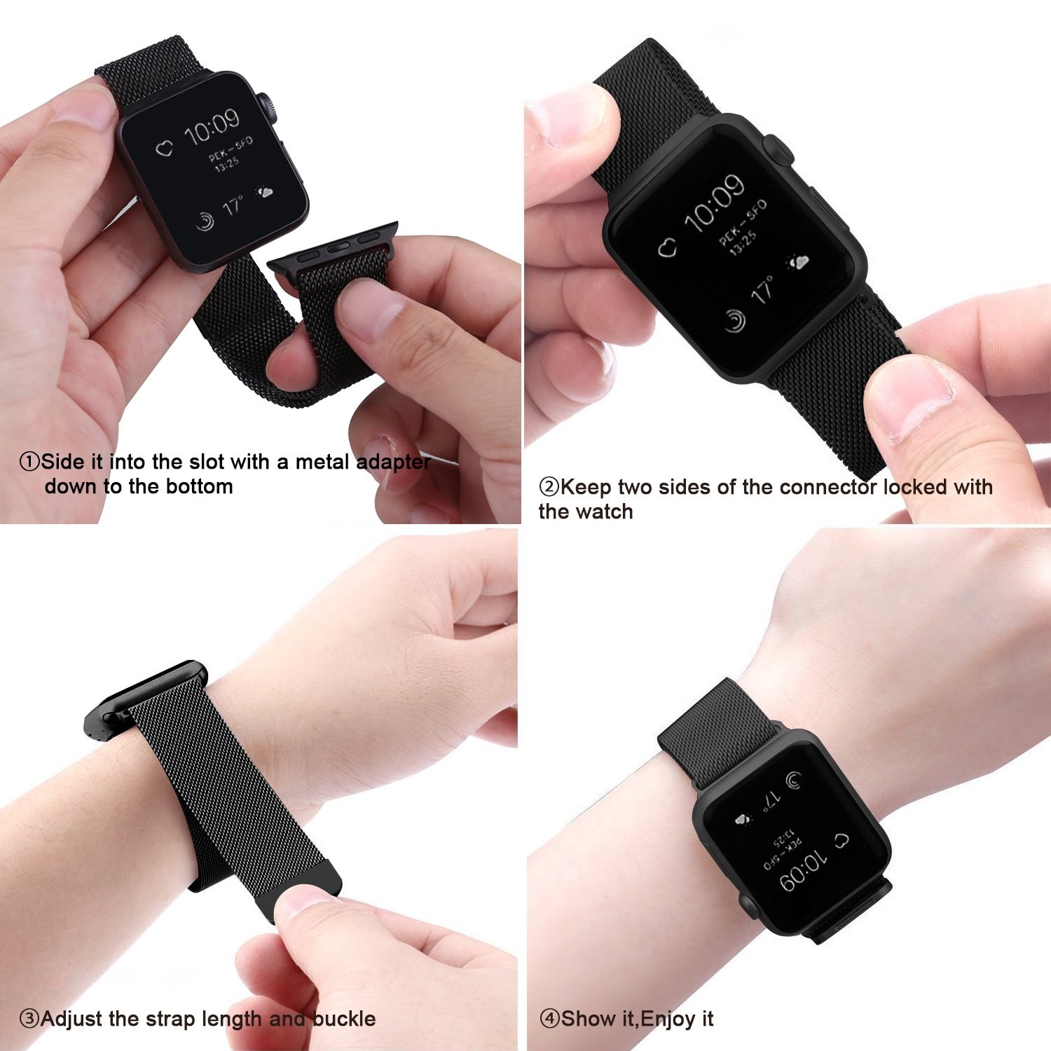 20cm Length Smartwatch Band For Apple Watch Series 1 - 5 0.02kg Single Gross Weight