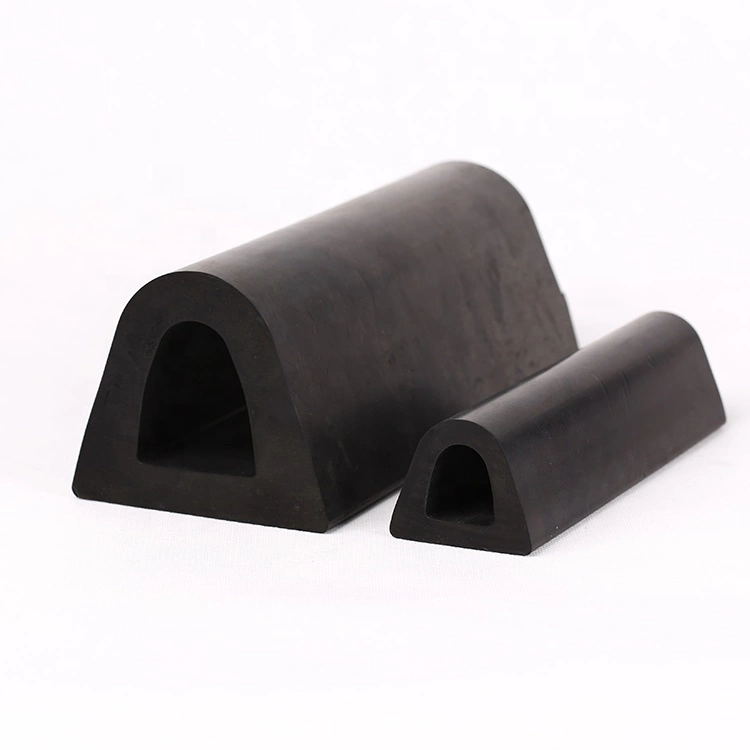 Customized D Type Rubber Fender Marine PVC Piling Bumper for Breakwater Construction