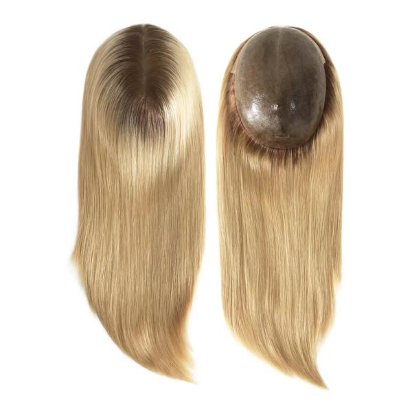 Cuticle Remy Hair Topper Full Injected Poly skin Best Quality Hair Top Piece