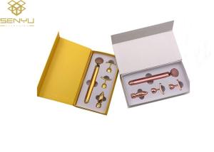 Quality Facial Roller Cosmetic Packaging Boxes / Magnetic Hardcover Custom Cosmetic Boxes wholesale