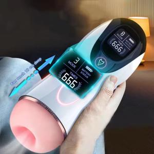 Quality Best Selling Smart Counting Male Masturbation Vibration Sucking Masturbator Cup Material ABS+TPE wholesale