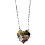 Flat Chain Necklace Sublimation Couple Pendant Necklace Jewelry
