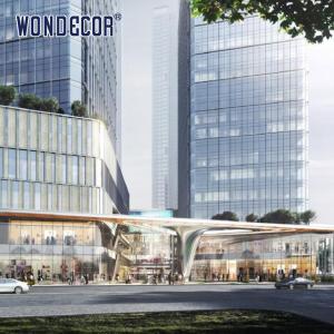 Quality Large Art Metal Sunshade Stainless Steel Sculpture in Hotel Square wholesale