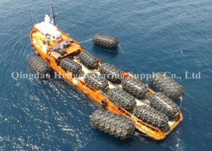 Quality Large Diameter Floating Navy Boat Fenders , Boat Rubber Fender With Long Service Life wholesale
