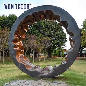 Quality Large Outdoor Public Art Abstract Copper Ring Sculpture wholesale