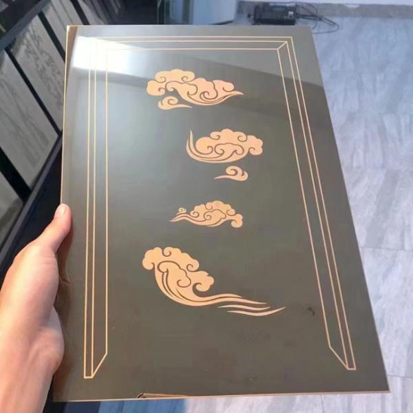 Cheap Custom Small Sample Black Etching Stainless Steel Sheet for sale