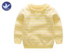 Stripes Girls Pullover Sweaters Round Neck Cotton Long Sleeves Children Jumper