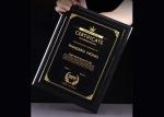 Souvenirs Awards Wooden Shield Plaque Black Color Painting 24*31cm Size