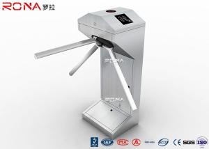 Quality Tripod Pedestrian Turnstile Gate , Card / Fingerprint Half Height Turnstile Access Control wholesale