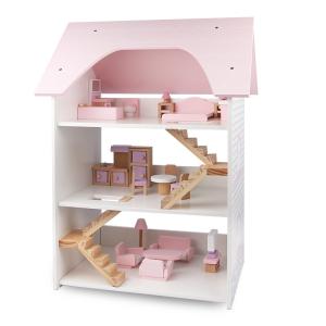 Quality Water Based Coating Mini Wooden Simulation House For Children wholesale