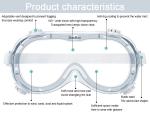 Anti Fog Medical Safety Eye Protection Goggles Chemical Resistant Goggles