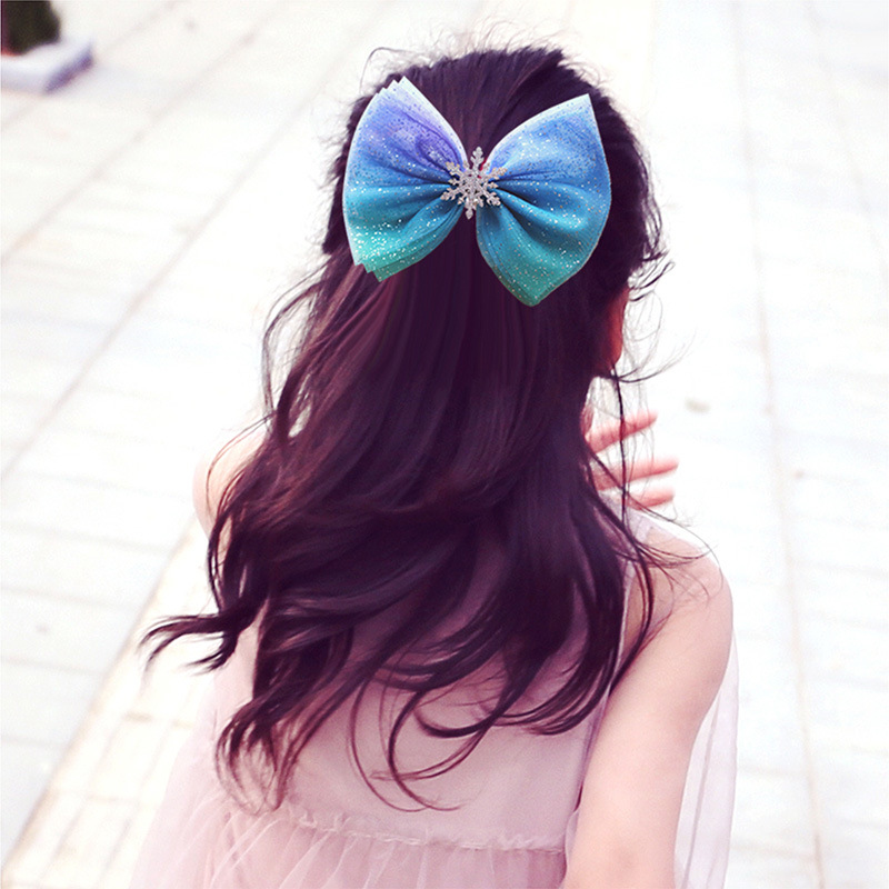 Fro zen 2 Bow Headdress Children Aisha Princess Aisha Accessories Girls Hairpin Hairpin Hair Accessories Hair Tie
