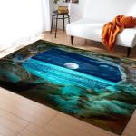 Living room large carpet, bedroom floor mat, scenic, artistic, cute, non slip