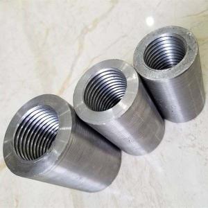 Quality 25mm 32mm Rebar Threaded Steel Coupler 36mm 40mm Tighten Rebar Union Sleeve wholesale