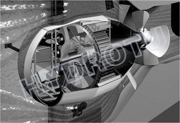Low water head Bulb Hydro Turbine / water tubine with Fixed Blades / Adjustable