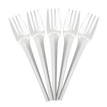 White Biodegradable Plastic Cutlery , Compostable Eco Friendly Disposable