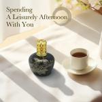 Luxury 100ml Glass Packing Red Green Traditional Pattern Round Catalytic