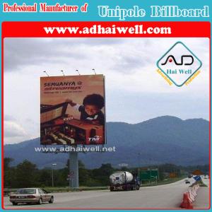 Quality High-Way Unipole Billboard Advertising Display in Africa wholesale