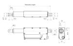 Slim Electric Linear Actuator High Force 2000N IP66 For Window Blinds