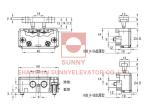 White Plastic Elevator Door Operator Door Machine Contact Switch