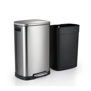 Quality 410 Stainless Steel 13 Gallon Trash Can Customized Colour wholesale