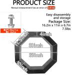 Heavy Duty Steel DIY Campfire Fire Pit Insert Ring Liner Octagon 38" Outer 30"