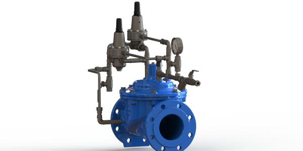 EPDM Rubber Flange End Connection Surge Anticipating Control Valve For Water