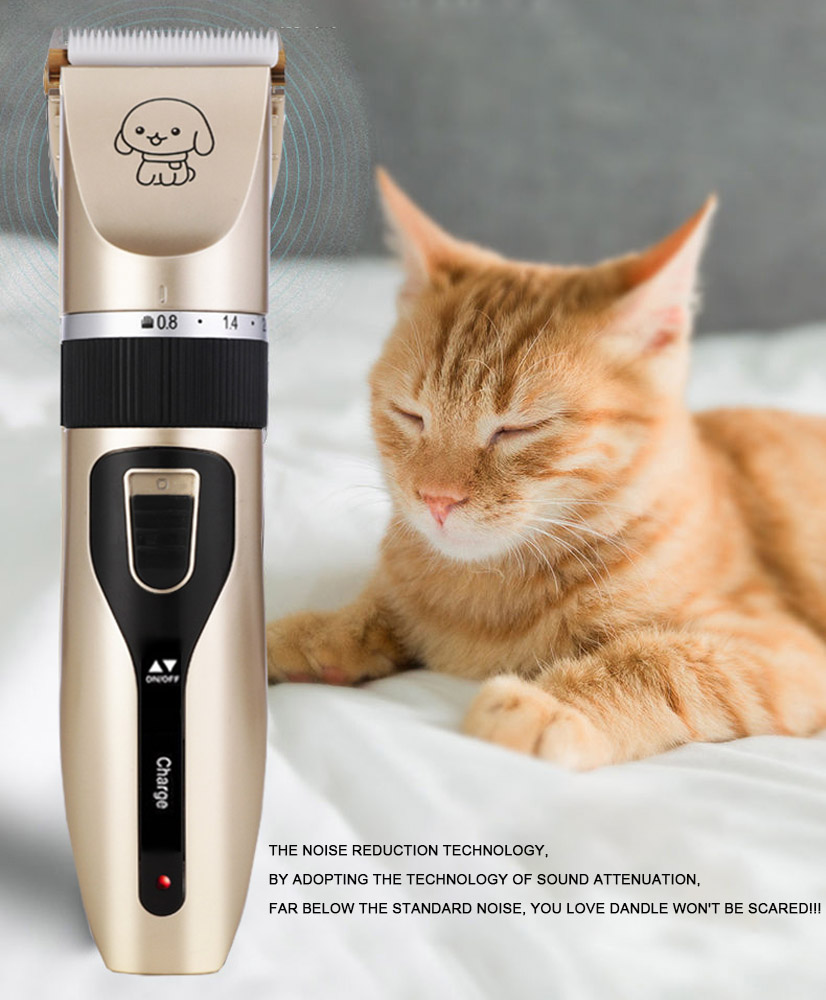 1500mA Battery Pets Hair Trimmer Cordless Dog Clippers Rechargeable Ceramic Blade
